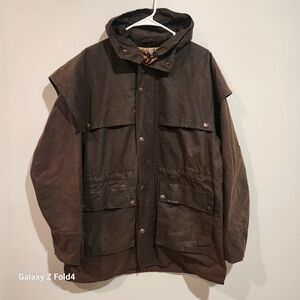 Outback Trading Company Swagman Oilskin Jacket Mens Large